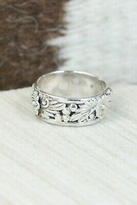Sterling Silver Floral Ring - Tom Dinesto - Size 6
