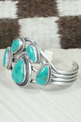 Turquoise & Sterling Silver Bracelet - Raymond Delgarito