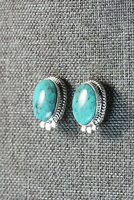Navajo Turquoise & Sterling Silver Earrings - Sharon McCarthy