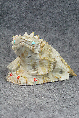 Horned Toad Zuni Fetish Carving - Ben Kamaasee