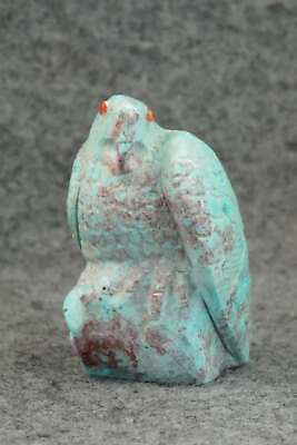 Eagle Zuni Fetish Carving - Derrick Kaamasee