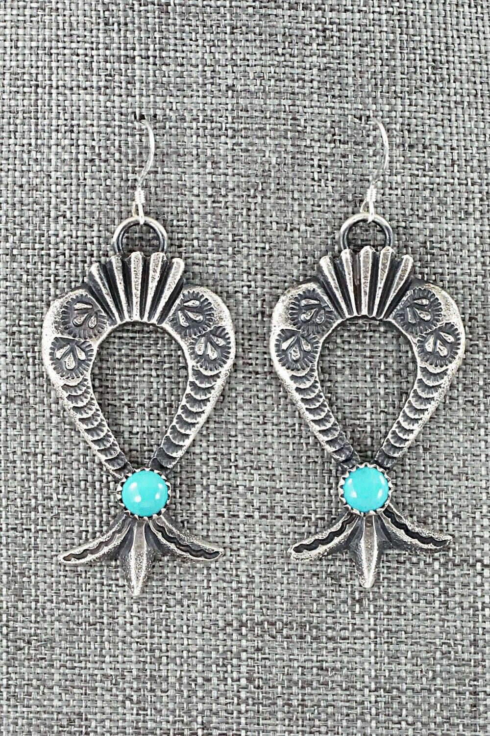 Turquoise & Sterling Silver Earrings - Linberg Billah