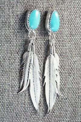Turquoise and Sterling Silver Earrings - Sharon McCarthy