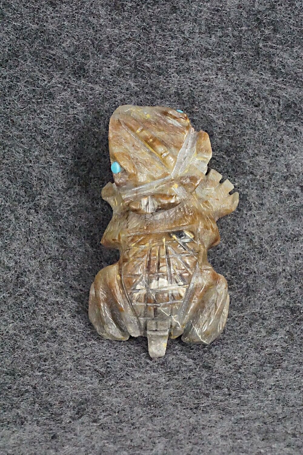 Horned Toad Zuni Fetish Carving - Dana Malani