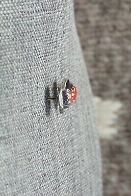 Coral & Sterling Silver Earrings - Roselene Joe