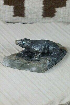Badger Zuni Fetish Carving - Herbert Him - High Lonesome Trading