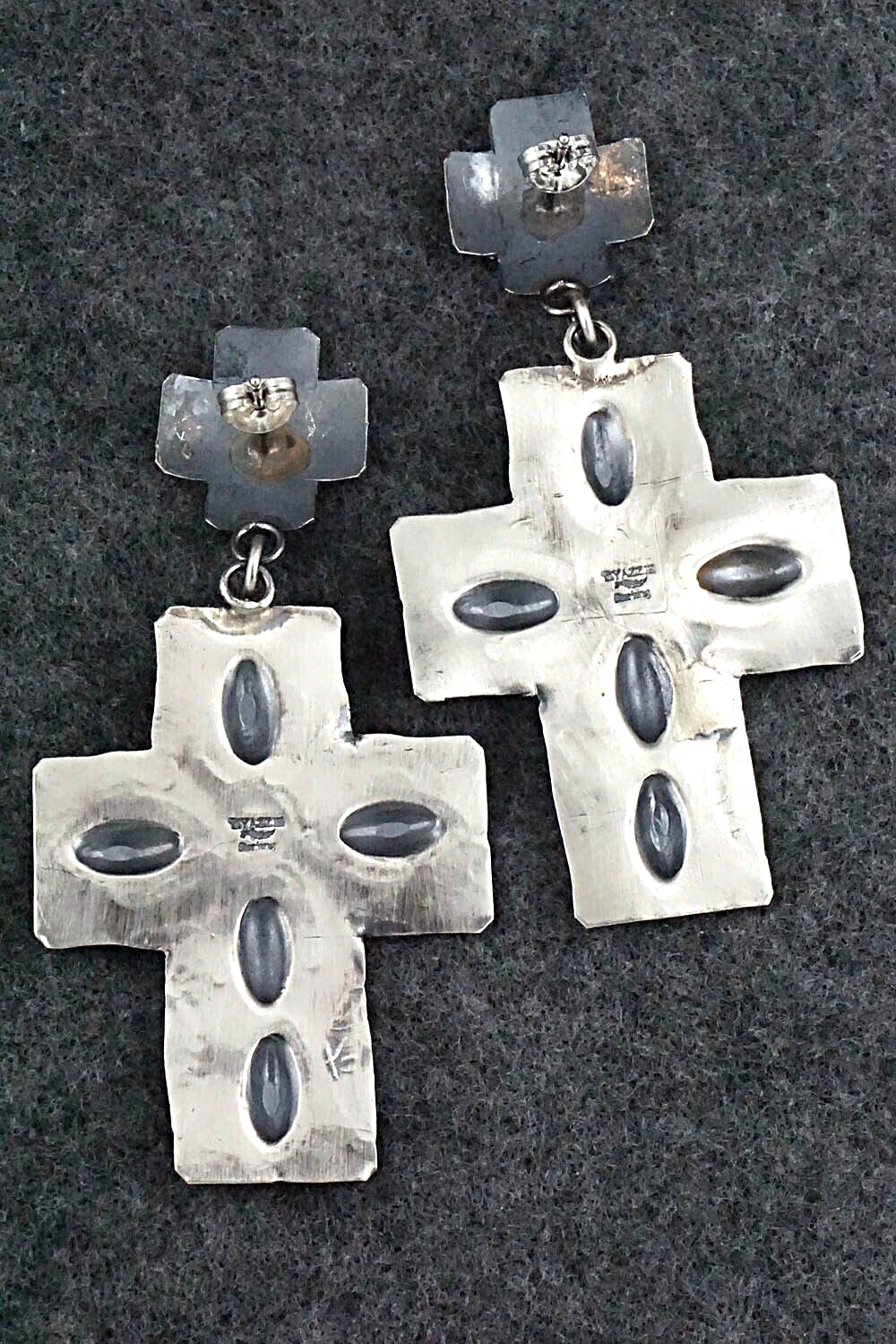 Turquoise & Sterling Silver Earrings - Gabrielle Yazzie
