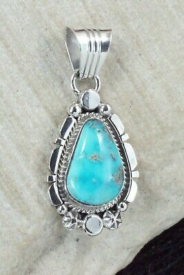 Turquoise and Sterling Silver Pendant - Daniel Benally