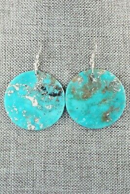 Turquoise & Sterling Silver Earrings - Lupe Lovato