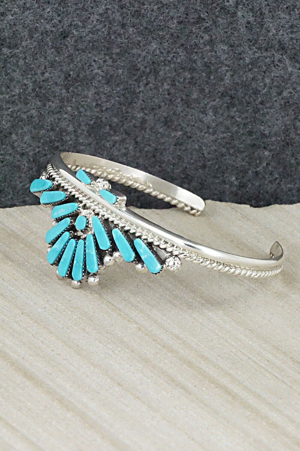 Turquoise & Sterling Silver Bracelet - Carlene Hattie