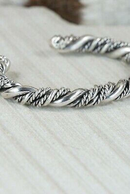 Navajo Sterling Silver Bracelet - Elaine Tahe