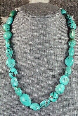 Turquoise & Sterling Silver Necklace - Navajo