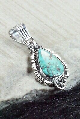 Turquoise and Sterling Silver Pendant - Daniel Benally