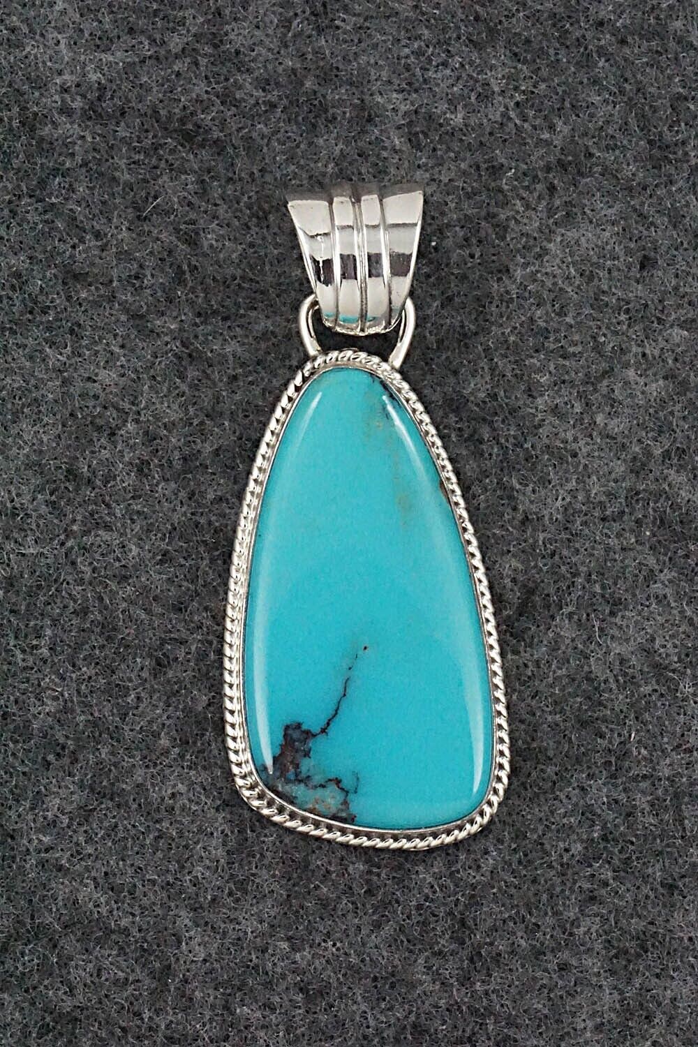 Turquoise and Sterling Silver Pendant - Sharon McCarthy