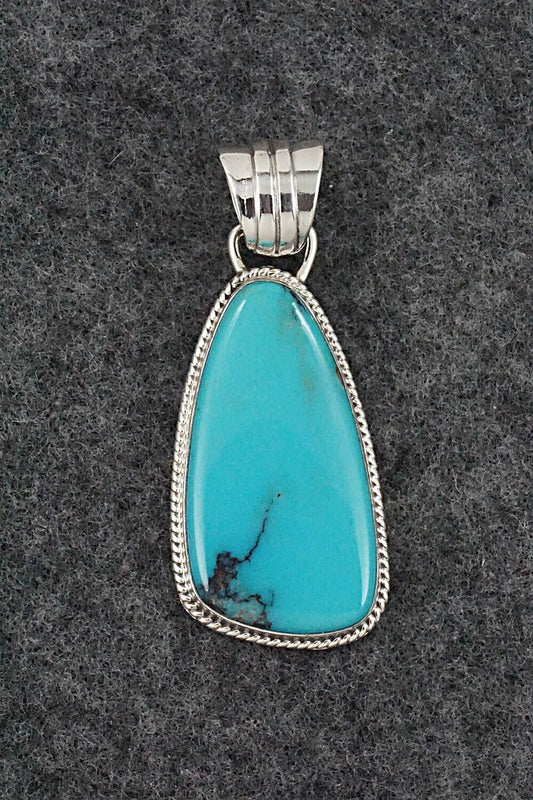 Turquoise and Sterling Silver Pendant - Sharon McCarthy
