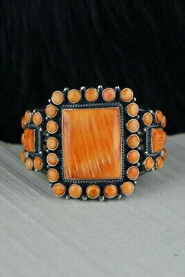Navajo Spiny Oyster & Sterling Silver Bracelet - Anthony Skeets - High Lonesome Trading