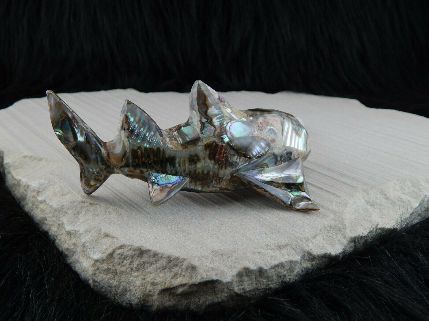Saw Fish Zuni Fetish Carving - Philbert Beyuka - High Lonesome Trading