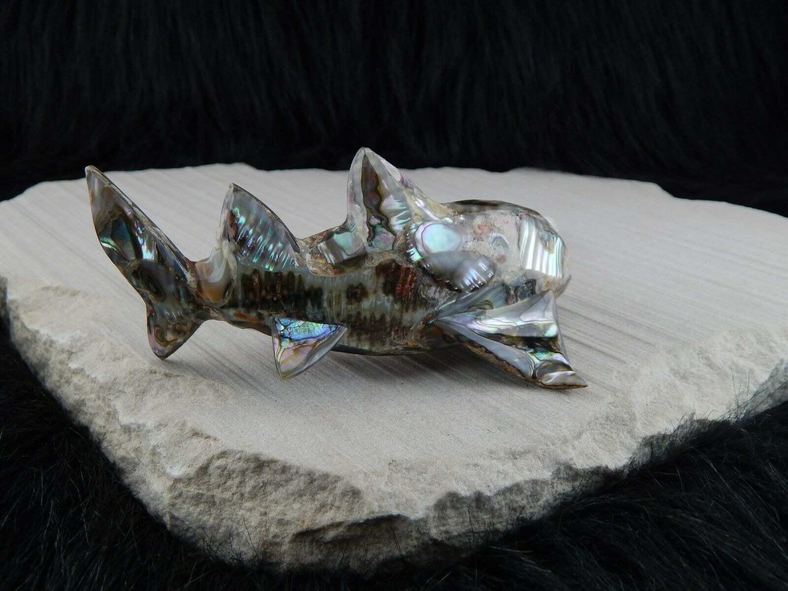 Saw Fish Zuni Fetish Carving - Philbert Beyuka - High Lonesome Trading