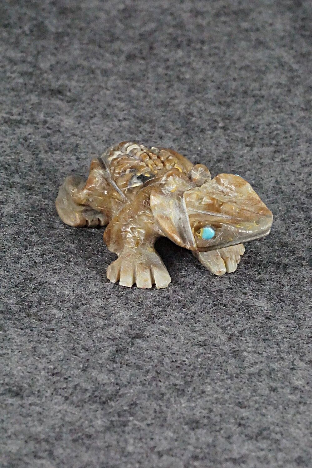 Horned Toad Zuni Fetish Carving - Dana Malani
