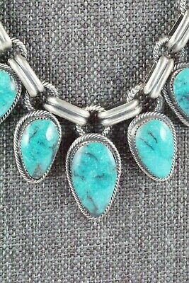 Turquoise & Sterling Silver Necklace and Earrings - Bobby Platero