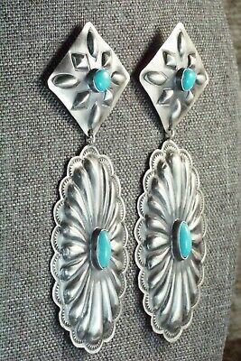 Turquoise & Sterling Silver Earrings - Rita Lee
