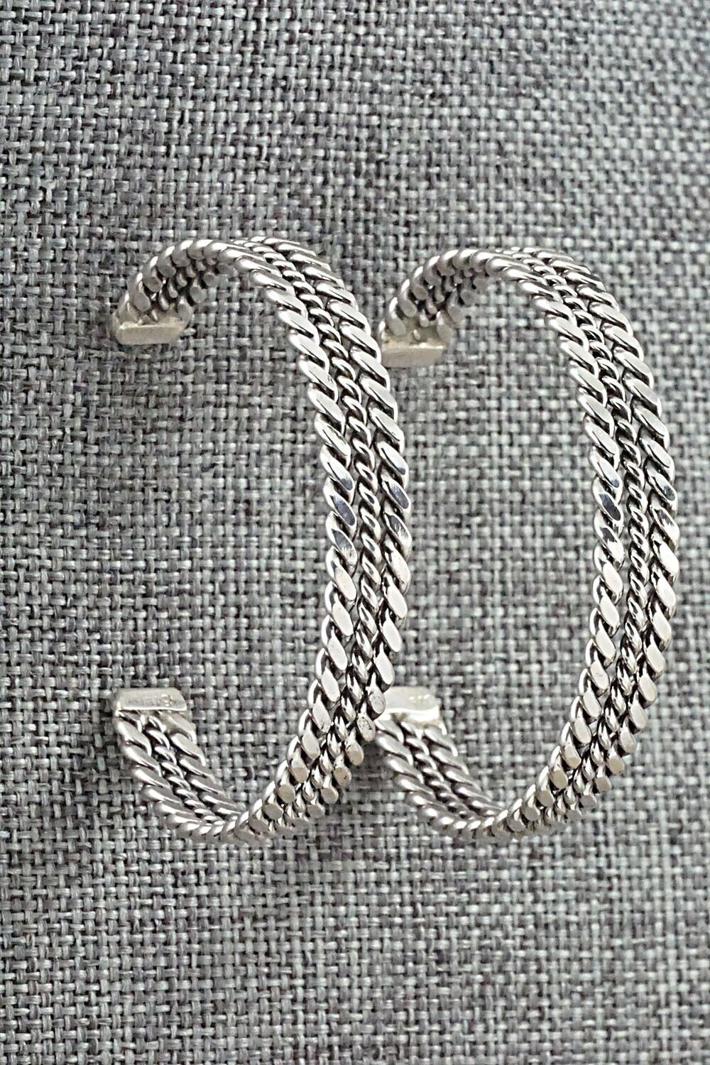 Sterling Silver Hoop Earrings - Elaine Tahe