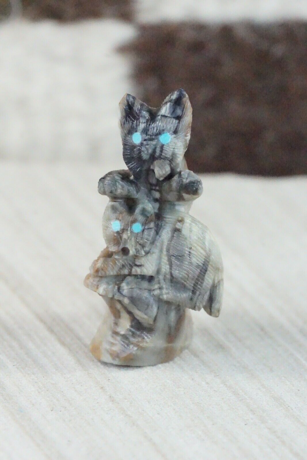 Bobcat Zuni Fetish Carving - Colin Weeka