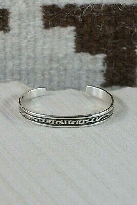 Navajo Sterling Silver Bracelet - Bruce Morgan - High Lonesome Trading