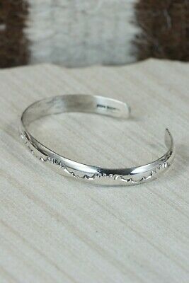 Navajo Sterling Silver Bracelet - Elaine Tahe