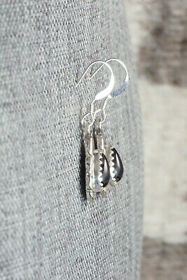 Onyx & Sterling Silver Earrings - Annie Spencer