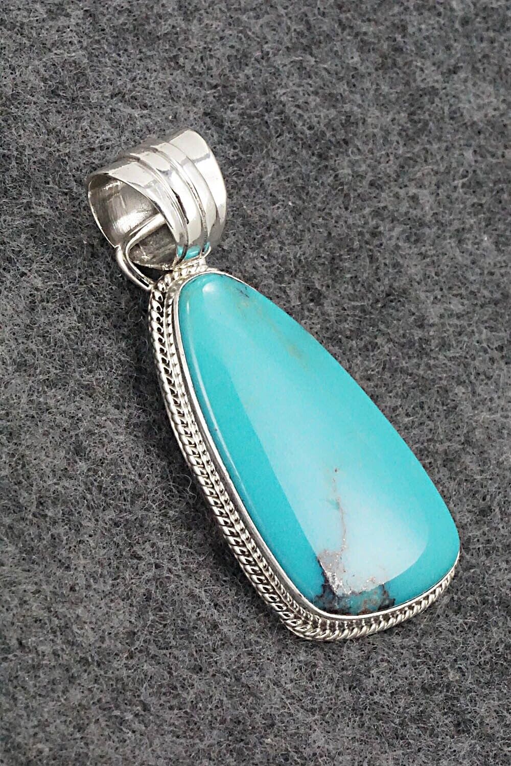 Turquoise and Sterling Silver Pendant - Sharon McCarthy