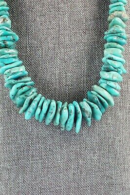Turquoise & Sterling Silver Necklace - Navajo