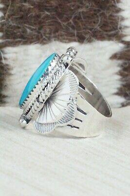 Turquoise & Sterling Silver Ring - Mike Smith - Size 6.5 - High Lonesome Trading