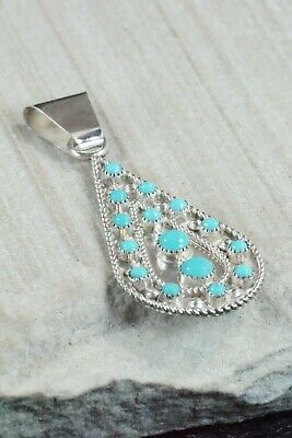 Turquoise & Sterling Silver Earrings and Pendant - Kenneth Hughte
