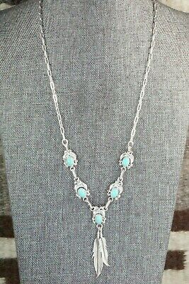 Turquoise & Sterling Silver Necklace - Verley Betone