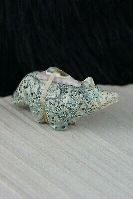 Wolf Zuni Fetish Carving - Delvin Leekya - High Lonesome Trading