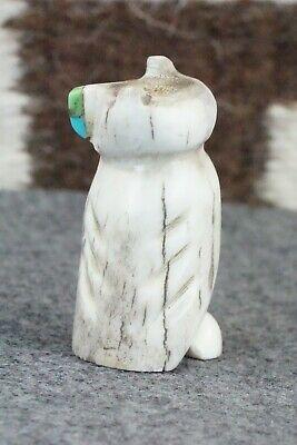 Owl Zuni Fetish Carving - Brandon Phillips - High Lonesome Trading