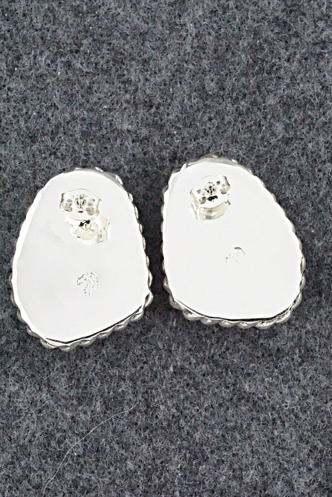 Turquoise and Sterling Silver Earrings - Sharon McCarthy