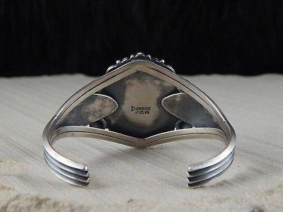 Navajo Turquoise & Sterling Silver Bracelet - Derrick Gordon - High Lonesome Trading