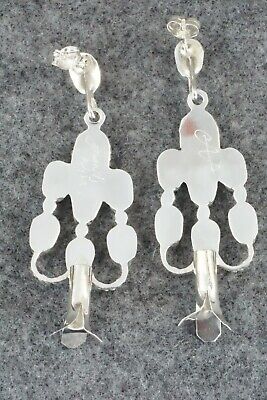 Coral & Sterling Silver Squash Blossom Set - Claudine Penketewa
