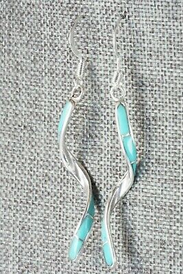 Turquoise & Sterling Silver Earrings - Ira Johnson
