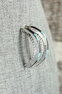 Turquoise, Jet & Sterling Silver Earrings - Gina Dosedo