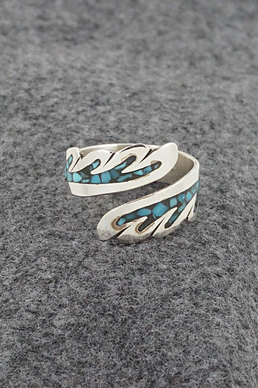 Turquoise & Sterling Silver Ring - Jolene Yazzie - Size 9.5