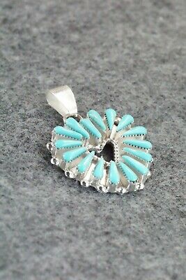 Turquoise & Sterling Silver Pendant - Rebecca B. Laate