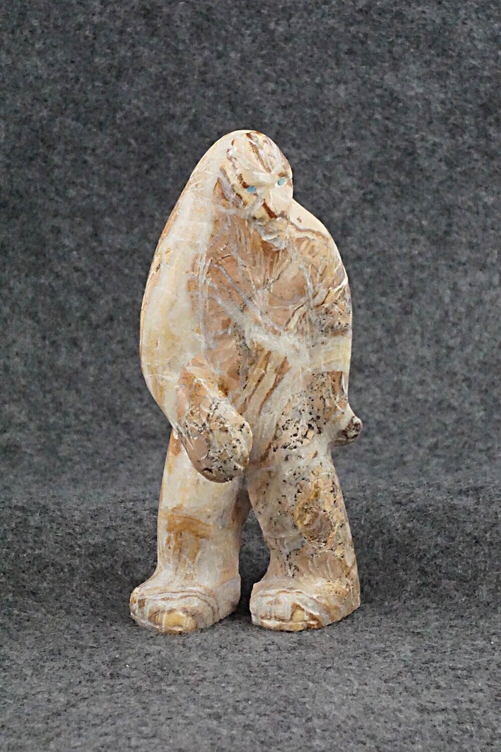 Bigfoot (Sasquatch) Zuni Fetish Carving - Cody Nastacio