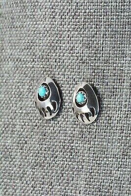 Turquoise & Sterling Silver Earrings - Leta Parker