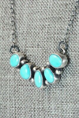 Turquoise & Sterling Silver Necklace - Bernyse Chavez