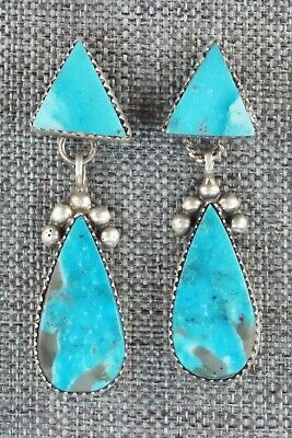 Turquoise and Sterling Silver Earrings - Selina Warner