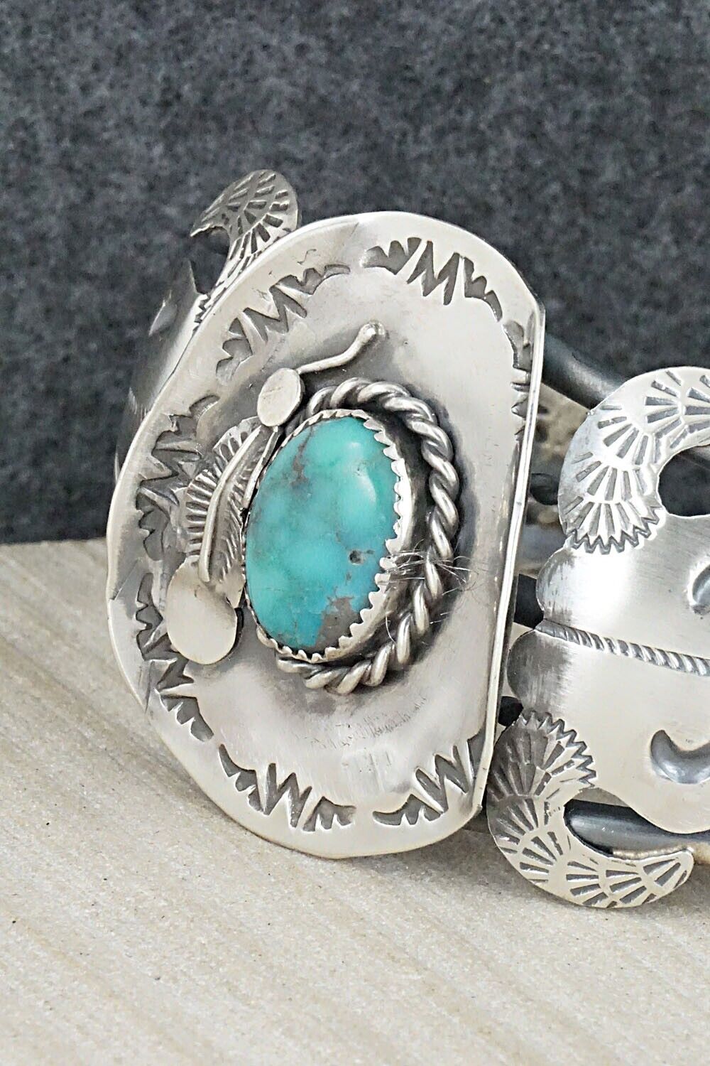 Turquoise & Sterling Silver Bracelet - Tim Yazzie