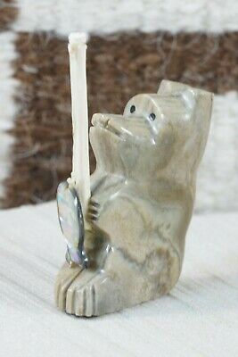 Bear Zuni Fetish Carving - Waldo Davis - High Lonesome Trading